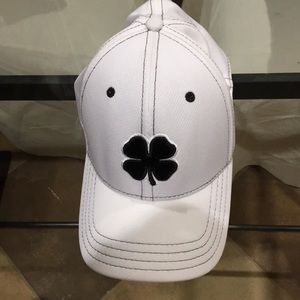 White Black Clover Hat
